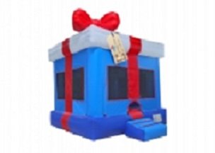 Gift Box Bouncer (15'w×15'w×14h) Blue