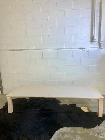 ADULT CHILDREN WHITE WASHED LOW TABLE ADULT CHILDREN WHITE WASHED LOW TABLE