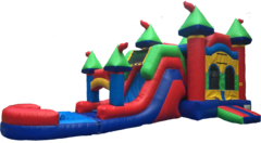 Multi Color Castle Combo Waterslide