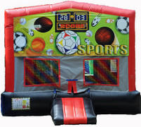 Sports Red/Black/Gray Module Bounce House