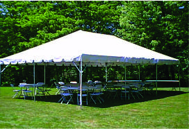 Commercial 20 x 30 White Party Tent