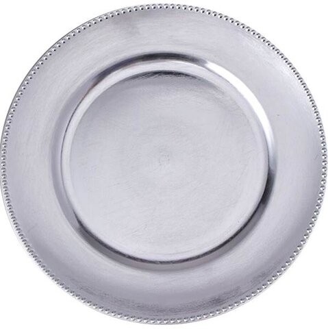 Silver Charger Plate - Rental