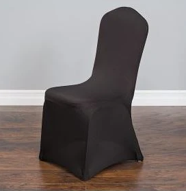 Black - Spandex Chair Cover - Rental Black - Spandex Chair Cover - Rental