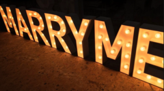 "MARRY ME" 4ft LED Marquee