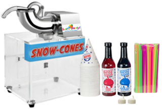 Snow Cone Machine & Supplies for 50 people