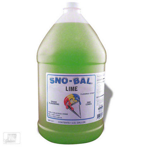 Lime Sno Cone Syrup w/50 cups