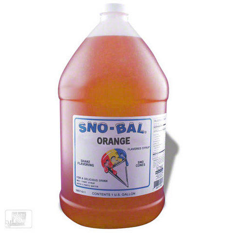 Orange Sno Cone Syrup w/50 cups