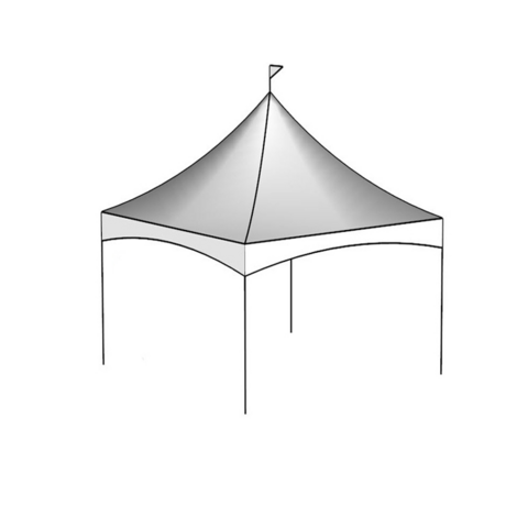 10' x 10' High Peak White Tent 10' x 10' High Peak White Tent