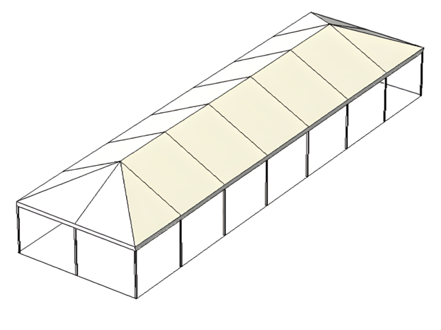 20' x 70' Keder Frame White Top Tent 20' x 70' Keder Frame White Top Tent
