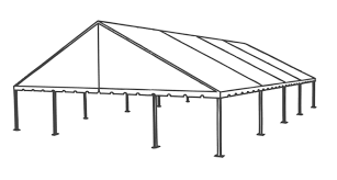50' x 60' Jumbotrack Gable End Keder Tent 50' x 60' Jumbotrack Gable End Keder Tent