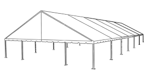 50' x 90' Jumbotrack Gable End Keder Tent 50' x 90' Jumbotrack Gable End Keder Tent