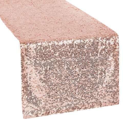 Rose Gold Glimmer Sequin Table Runner Rose Gold Glimmer Sequin Table Runner