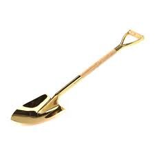 Gold Groundbreaking Shovel Gold Groundbreaking Shovel