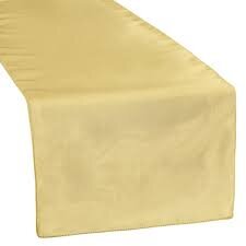 Gold Taffeta Table Runner Gold Taffeta Table Runner