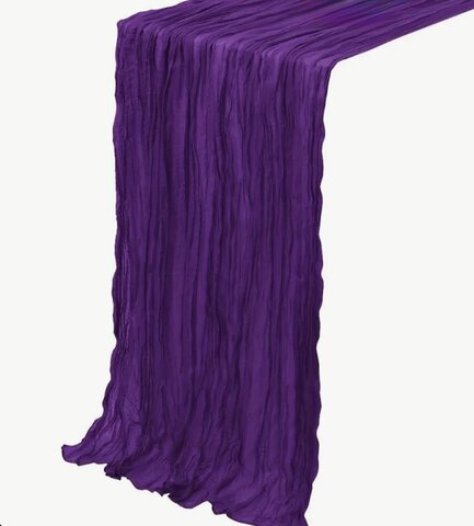Purple Gauze Cheesecloth Table Runner Purple Gauze Cheesecloth Table Runner