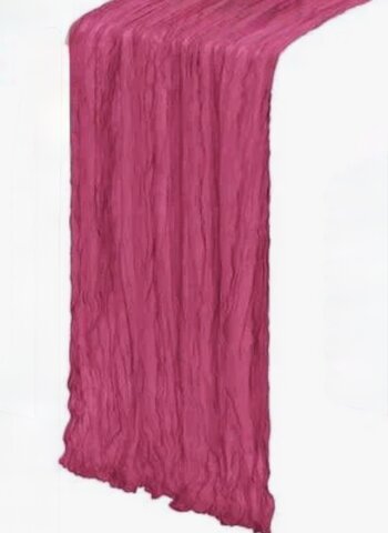 Fuchsia Gauze Cheesecloth Table Runner Fuchsia Gauze Cheesecloth Table Runner