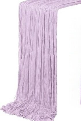 Lavender Gauze Cheesecloth Table Runner Lavender Gauze Cheesecloth Table Runner