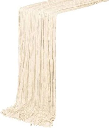 Ivory Gauze Cheesecloth Table Runner Ivory Gauze Cheesecloth Table Runner