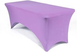 Lavender Spandex 8' Rectangular Table Cover Lavender Spandex 8' Rectangular Table Cover