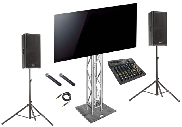 P.A. System with TV P.A. System with TV
