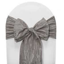 Pewter Crinkle Taffeta Sash Pewter Crinkle Taffeta Sash