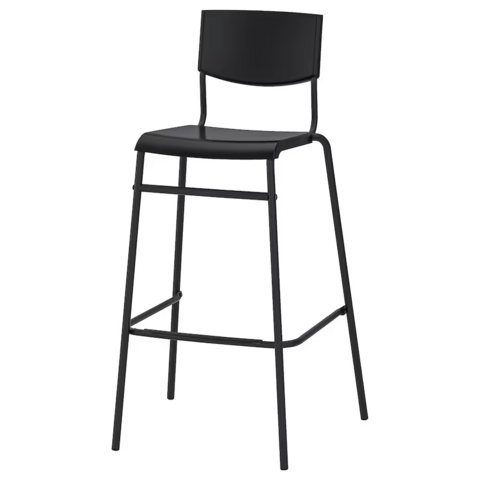 Black Industrial Barstool 30 Black Industrial Barstool 30
