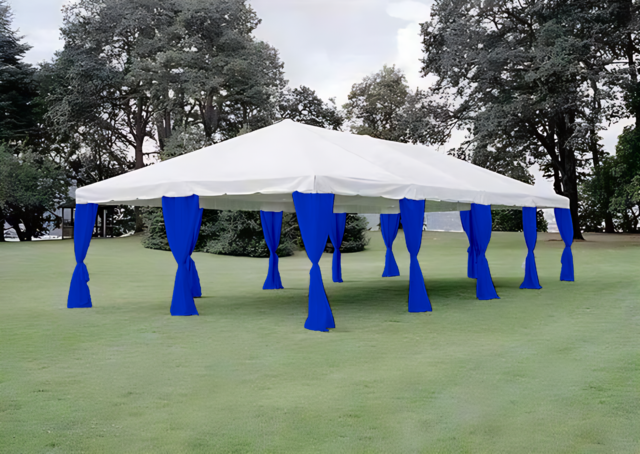 Royal Blue Tent Pole Spandex Drape Royal Blue Tent Pole Spandex Drape