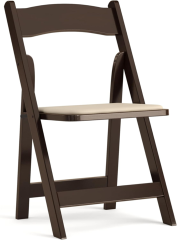 Brown Walnut Resin Padded Chair Brown Walnut Resin Padded Chair