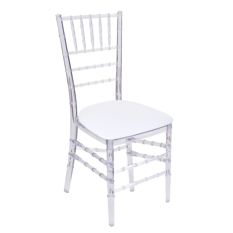 Clear Chiavari Chair with Seat Cushion Clear Chiavari Chair with Seat Cushion
