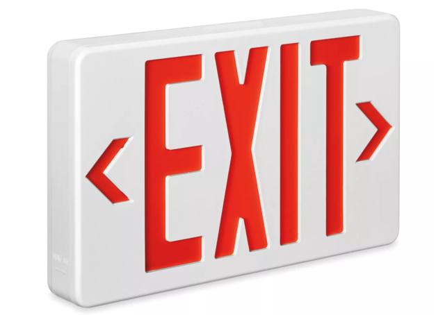 Illuminating Exit Sign with Battery Backup Illuminating Exit Sign with Battery Backup