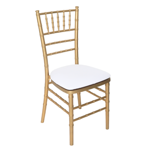 Gold Chiavari Chair with Seat Cushion Gold Chiavari Chair with Seat Cushion
