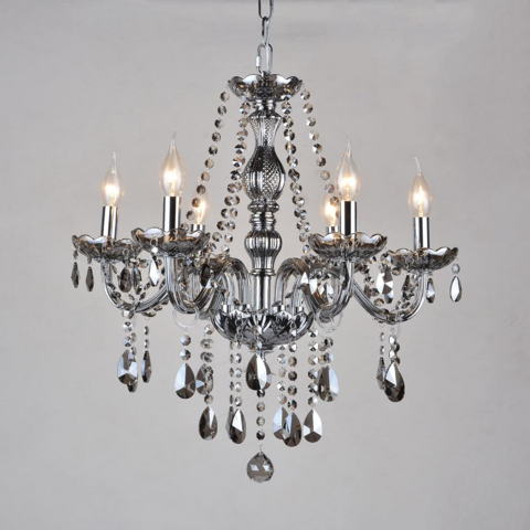 Victorian Silver Crystal Chandelier Victorian Silver Crystal Chandelier