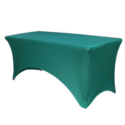 Jade Spandex 8' Rectangular Table Cover Jade Spandex 8' Rectangular Table Cover