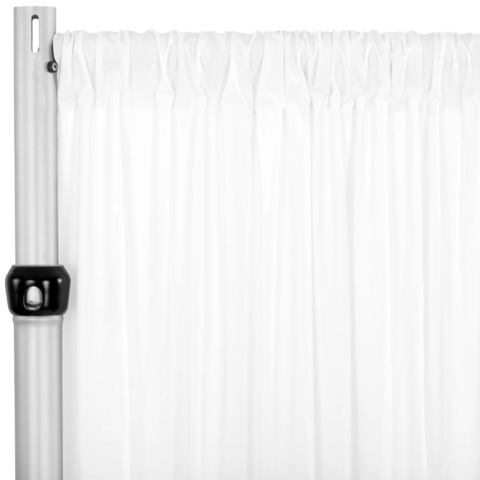White Spandex 8' Single Drape White Spandex 8' Single Drape