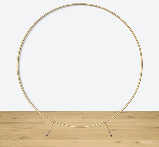 6 and a half ft Gold Metal Balloon Arch 6 and a half ft Gold Metal Balloon Arch