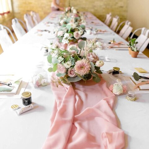 Chiffon Table Runner 10ft - 28 Chiffon Table Runner 10ft - 28
