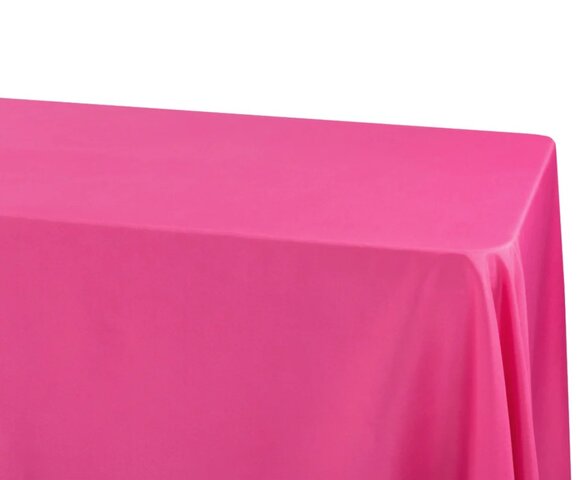 Fuschia Banquet Linens 8ft Tables- 90 x 132 Fuschia Banquet Linens 8ft Tables- 90 x 132