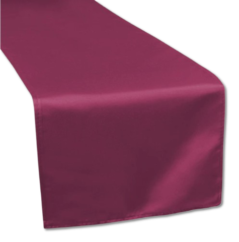 Lamour Mulberry Matte Satin Table Runner Lamour Mulberry Matte Satin Table Runner