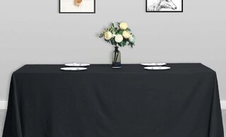 Black Banquet Linens- 8ft Tables