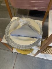 Dusty Blue Polyester Napkin