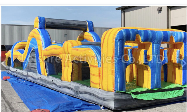 40 ft X-factor Blue & Yellow obstacle course *NEW*