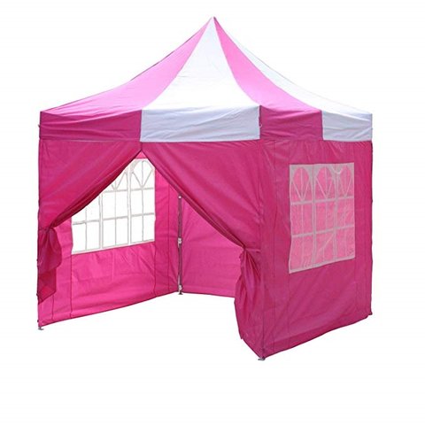 PINK A AND WHITE 10X10 TENT