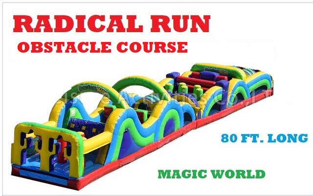 80 FT. RADICAL RUN OBSTACLE COURSE *NEW*