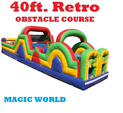 40FT RETRO OBSTACLE COURSE*NEW*
