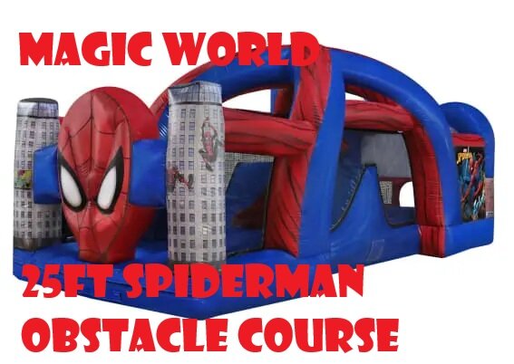 SPIDERMAN 25FT OBSTACLE COURSE SPIDERMAN 25FT OBSTACLE COURSE