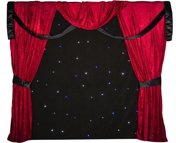 Black and red velvet stage Back drop Black and red velvet stage Back drop