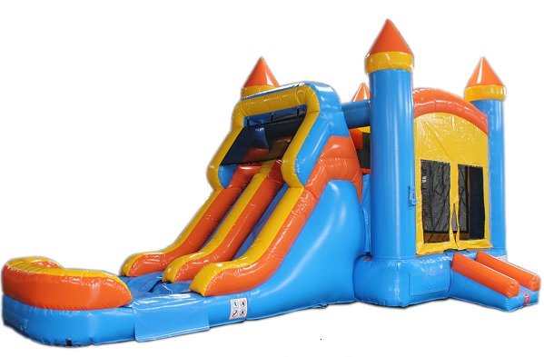 2 CASTLE COMBO WITH DOUBLE SLIDE 2 CASTLE COMBO WITH DOUBLE SLIDE
