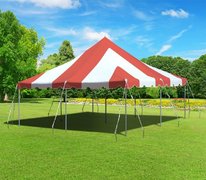 Red white 20x20 carnival tent 