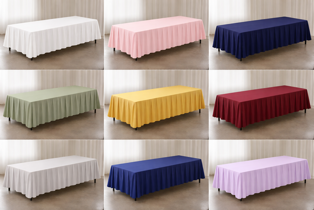 8ft Multi-Color Table Linens 8ft Multi-Color Table Linens