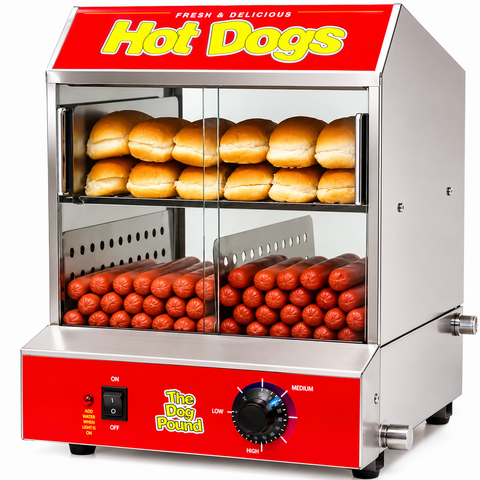 Hot Dog Machine w/ Bun Warmer Hot Dog Machine w/ Bun Warmer